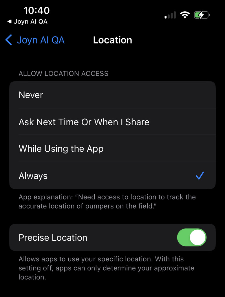 How does JOYN's geotracking and geofencing work?