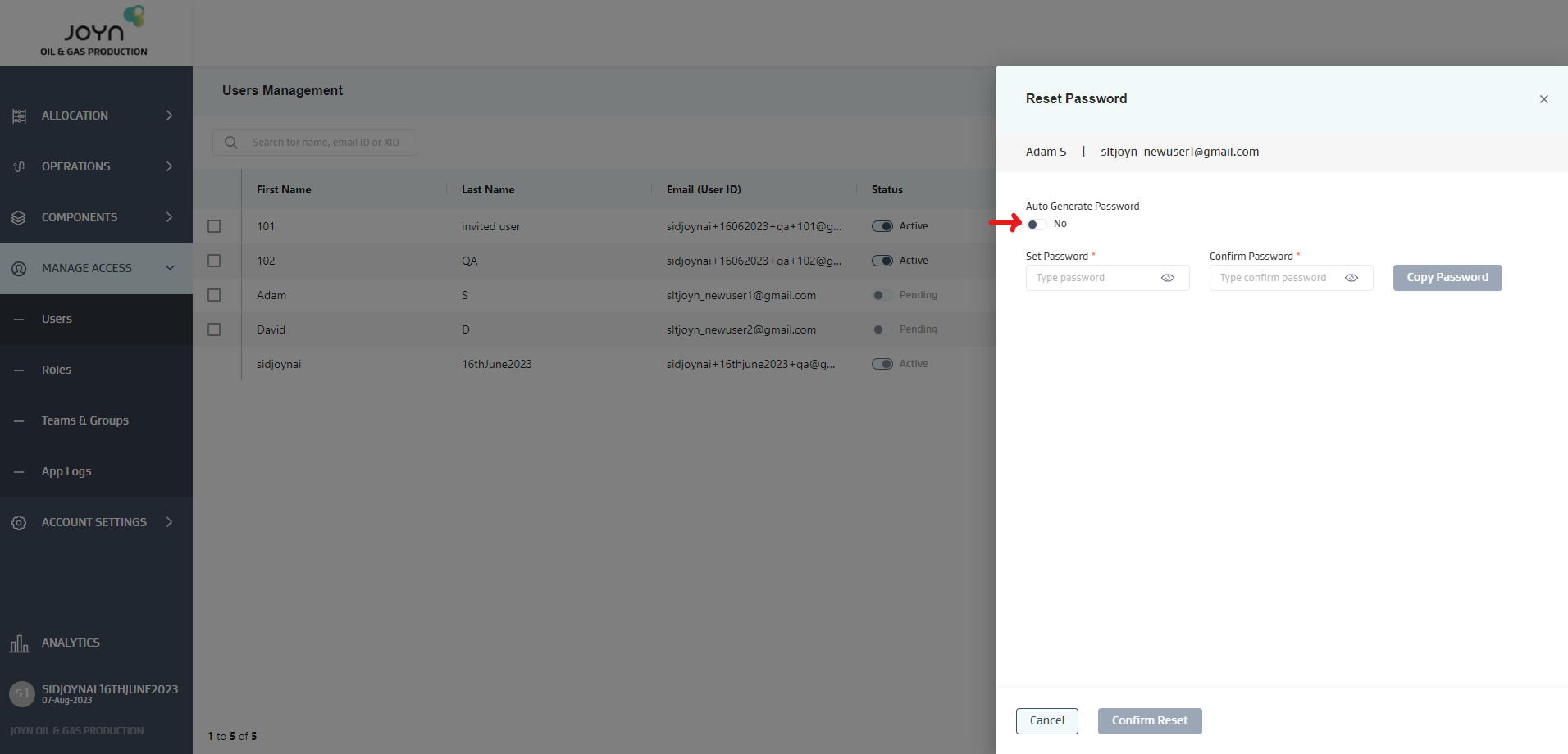How to create/add a new user and set their password?